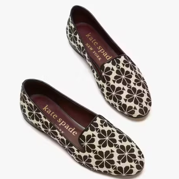 Kate Spade “Lounge” Flower Jacquard slip on Loafers - Picture 1 of 16